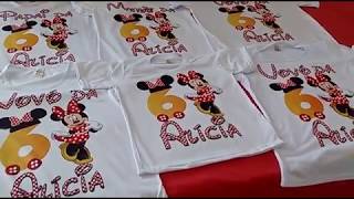 camisas personalizadas minnie vermelha