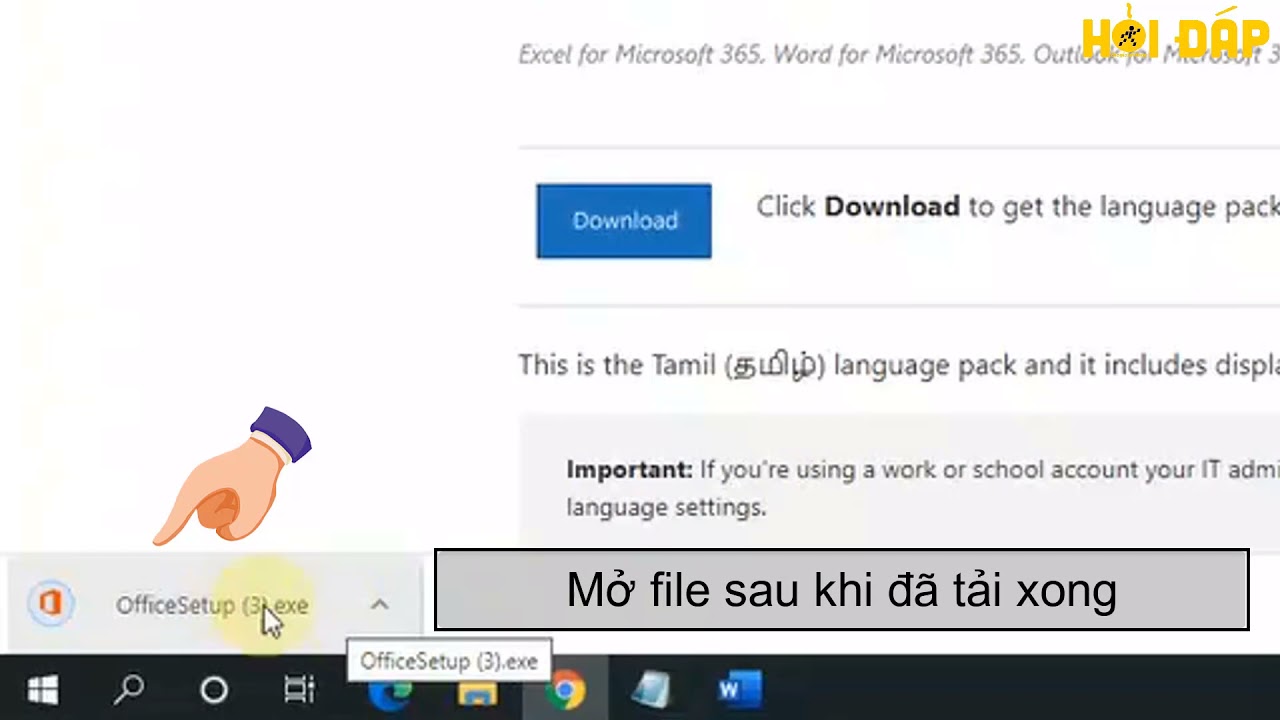 Video] Cách cài đặt tiếng Việt cho Office 365 2016 2010 cực chi tiết -  