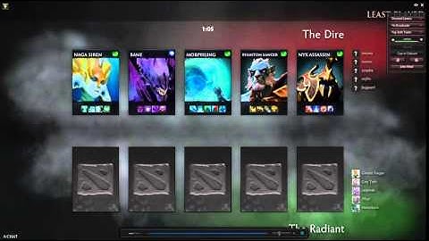 Dota 2 - Instapick 5 heroes. Hack Bot Match. Video 1