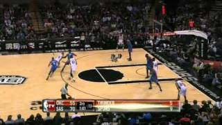 THUNDER VS SPURS HIGHLIGHTS 2/4/12