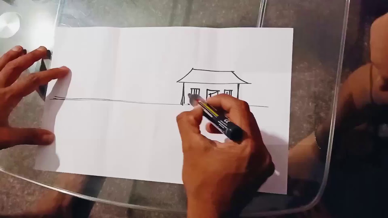  Free Hand Sketching Drawing with simple drawing