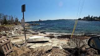 Spring drive to Maine Coast Boothbay Harbor Maine First