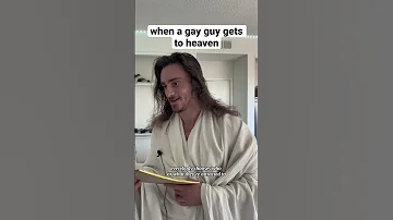 when a gay guy gets to heaven #shorts #comedy #funny