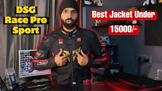 BEST RIDING JACKET UNDER 15K 🔥 DSG RACE PRO SPORT REVIEW @Dhakajivlog