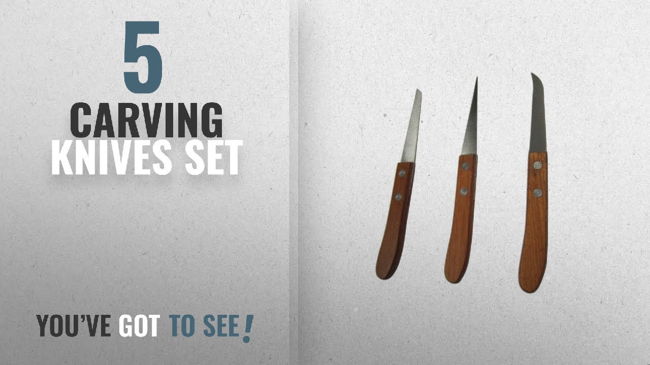 Top 10 Carving Knives Set [2018] 3 Pcs Salad Carving Knife / Vegetable