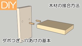 ダボ継ぎの穴の開け方の基本－Lifeなびチャンネル。