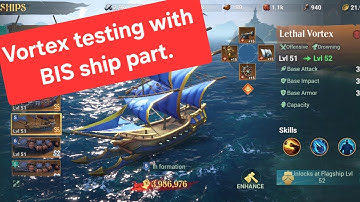 Testing Lethal Vortex with BIS ship part  Prt 3- Drowning Ship - Sea of Conquest - SOC