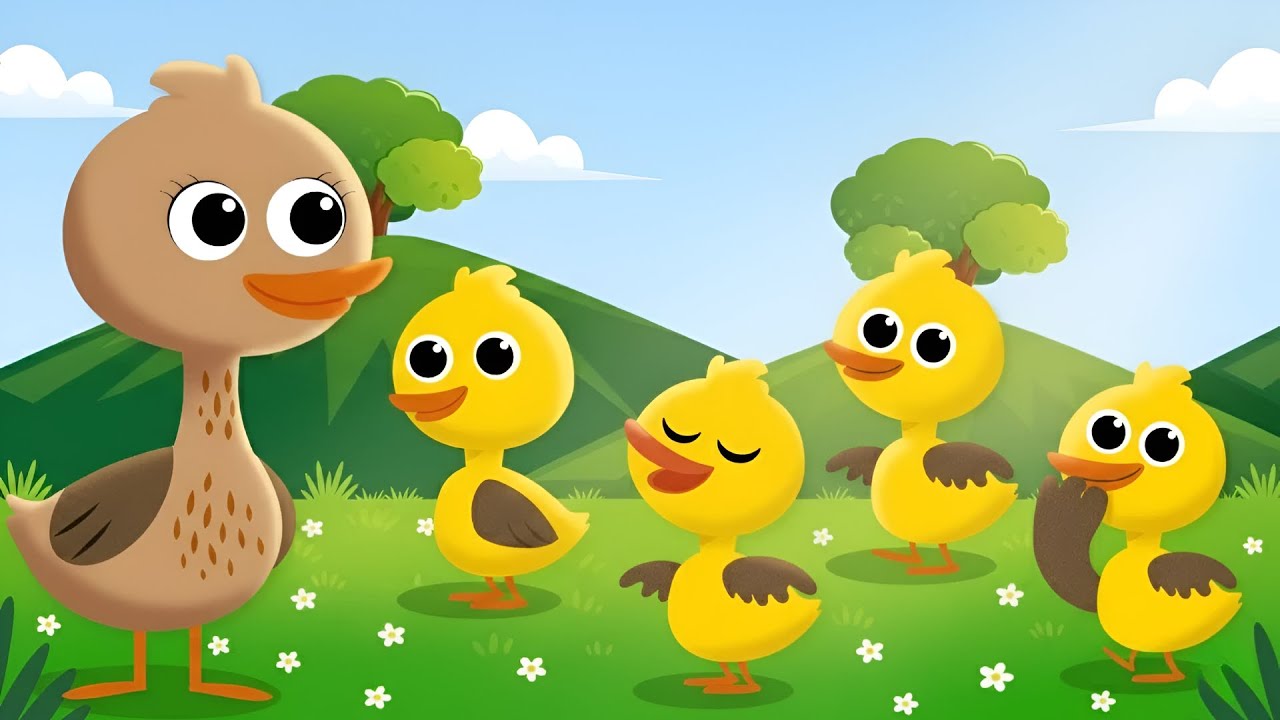 Семь маленьких утят | Детские стишки и песенки для малышей + многое другое | Веселые друзья