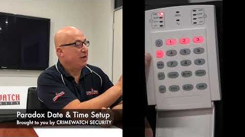 Paradox 5500 Date & Time setup