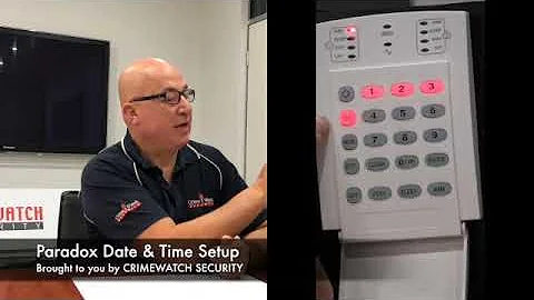 Paradox 5500 Date & Time setup