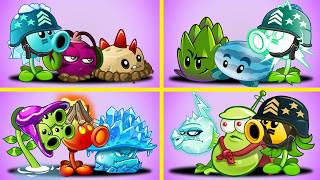 PvZ 2 - 4 Random Team Plants Vs Team Zombies - Snow x Sea x Electric x Bee