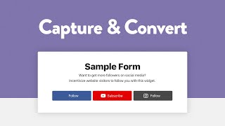 Capture & Convert - Free WordPress Form Builder