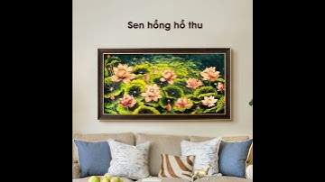 Tranh hoa sen sơn mài dát vàng – Quà tặng sếp, đối tác, tân gia ý nghĩa.