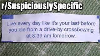 r/SuspiciouslySpecific | Drive-by Crossbowing at 8:39 am