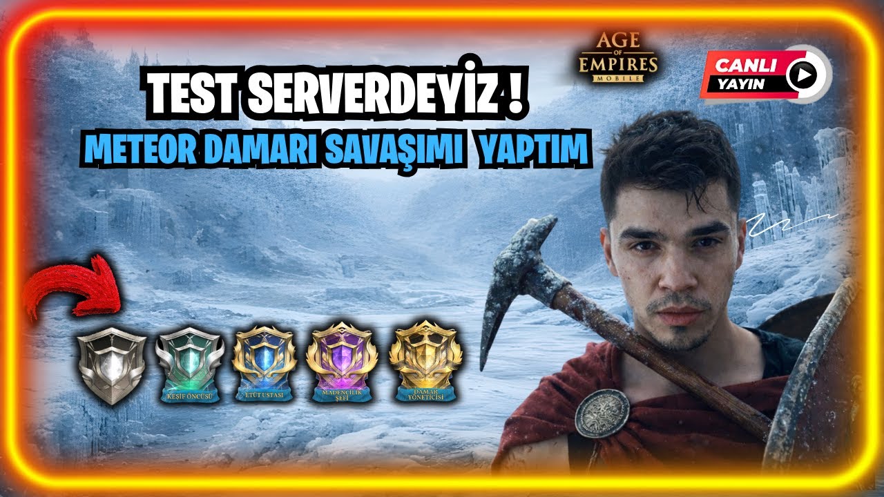 TEST SERVERDEYİZ GELLL | Age of empires mobile 