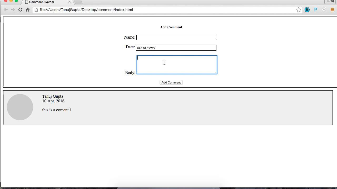 comment javascript 2022 New Add Comment Javascript Part 3