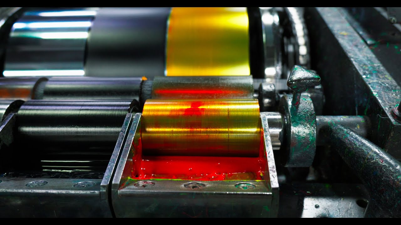 Inside a Printing Factory: Color Press & Die-Cutting Workflow - YouTube