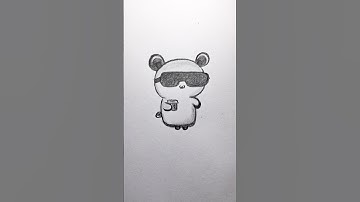 cute things to draw when you bored _ day 23 #art #doodle #cutething #cute #tutorial #scketch #easy