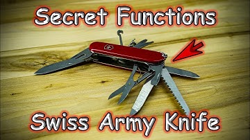 Secret functions of the swiss army knife that few people know about