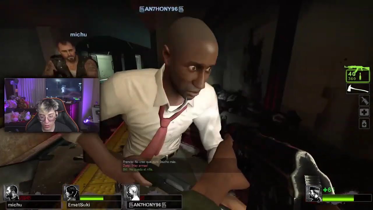 EMETSUKI  CARREA AL TEAM DE GLOGLO EN LEFT 4 DEAD