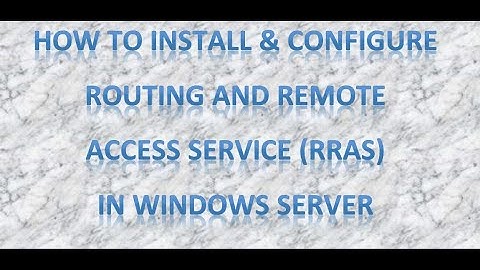 How To Install & configure RRAS (Routing & Remote Access Service ) || Infotech clips ||