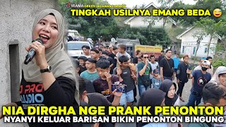 PENONTON KENA PRANK NIA DIRGHA KELUAR BARISAN SEMBUNYI NYANYI BIKIN PENONTON BINGUNG | IRAMA DOPANG