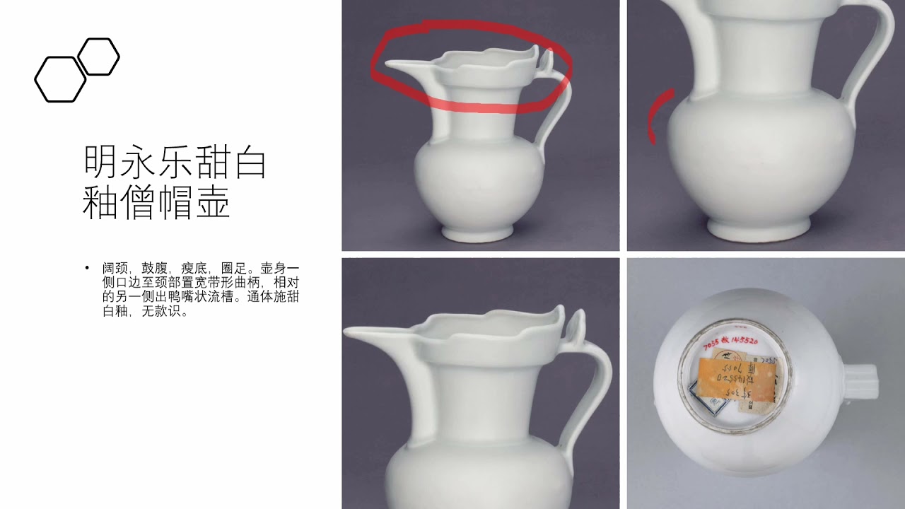瓷器鉴定学习之明永乐甜白釉僧帽壶的赏析