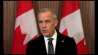 Prime Minister Mark Carney addresses the nation after the tragedy at CFB Wainwright in Alberta.