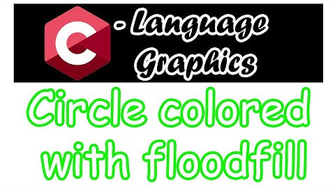 How to create a circle and color it in c language