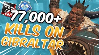 Meet The #1 Gibraltar In Apex Legends With 77,000+ Kills (5k Damage Game)