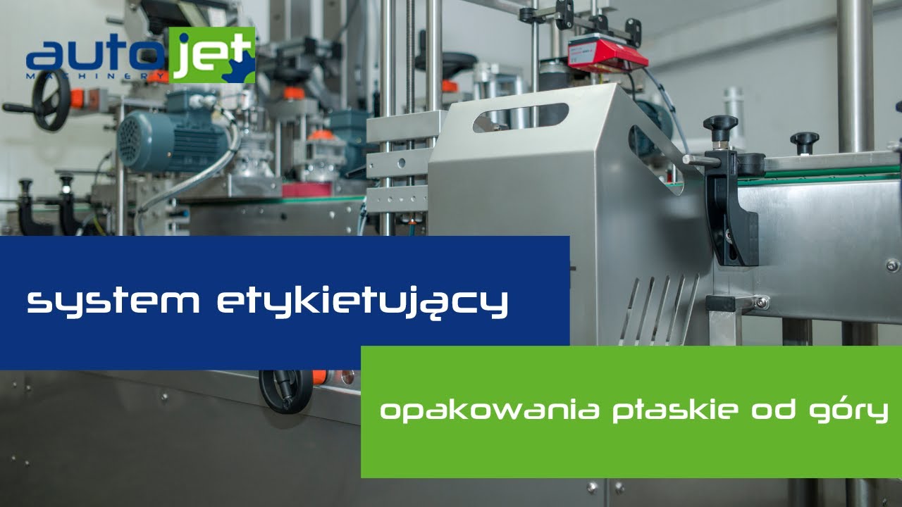 System etykietujący opakowania płaskie od góry. Flat packaging labeling system. Labeler. ⚙️ Autojet