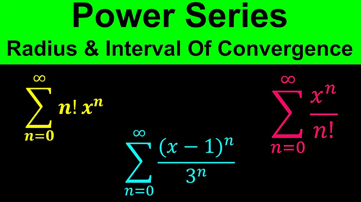 Power Series - Finding the Radius and Interval of Convergence Of Power Series - Calculus