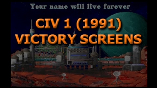 Civ 1 1991 - Both Victory Screens
