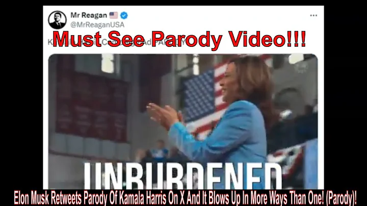 Elon Musk Retweets Parody Of Kamala Harris On X And It Blows Up In More Ways Than One! (Parody)!