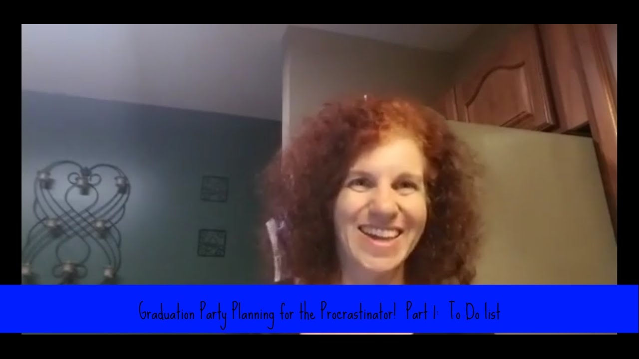 Graduation party planning - part 1:  The to-do list