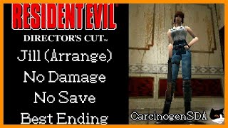 [No Commentary] Resident Evil: Directors Cut (PS1) No Save No Damage Jill Arrange Mode Best Ending