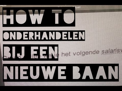 Video: Een Aangeboden Baan Weigeren?