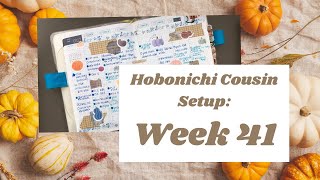 Hobonichi Cousin Decorate with Me Week 41 | No Talking | Pumpkin and Autumn Theme Planner by Stationery Dumpling 121 views 7 months ago 4 minutes, 36 seconds