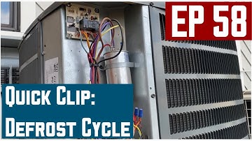 Quick Clip: Defrost Cycle and how to Test on a Goodman Heatpump. EP 58