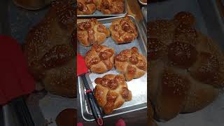 my husband is amazing!! homemade Mexican sweet bread #short #shorts #mexicanfood #pandulce