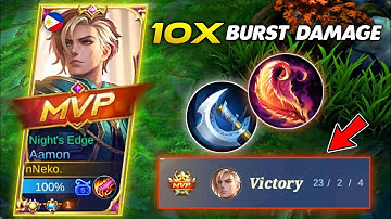 TRY THIS! AAMON OVERPOWER BUILD🔥 REAL ONE SHOT DELETED ENEMY!