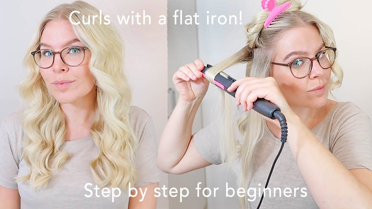 How To Curl Your Hair With A Straightener For Complete Beginners *LONG  LASTING CURLS* - thptnganamst.edu.vn