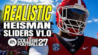 CFB 27 Most Realistic Heisman Slider Settings