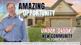 AMAZING & AFFORDABLE Custom Built |🏡 Tour NEAR Huntsville, Alabama | New Construction In Toney, Al