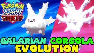 Evolving CORSOLA to CURSOLA in Pokemon Sword \& Shield