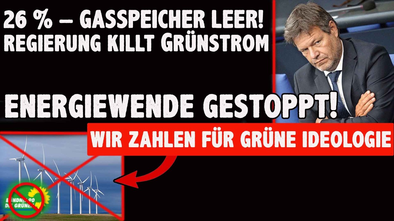 Gasspeicher FAST LEER – Merz Regierung stoppt Energiewende! Warum wir jetzt die Rechnung zahlen
