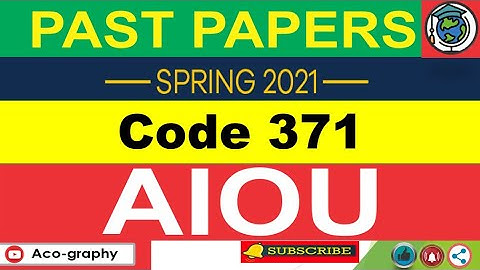 AIOU Paper Code 371 Spring 2021 || Women Police || AIOU Old Papers || AIOU Past Papers || Solved