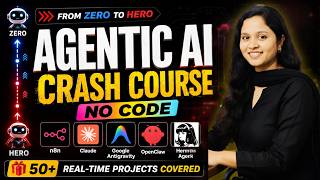 Agentic AI Crash Course from Zero To Expert (35 Hours) | 50+ Real-World Projects (No Coding)