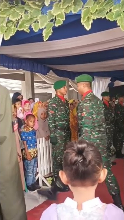 Upacara Tradisi Sangkur Pora Pernikahan Anggota TNI#videoshorts