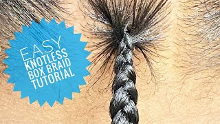 Easy KNOTLESS Box Braid Tutorial